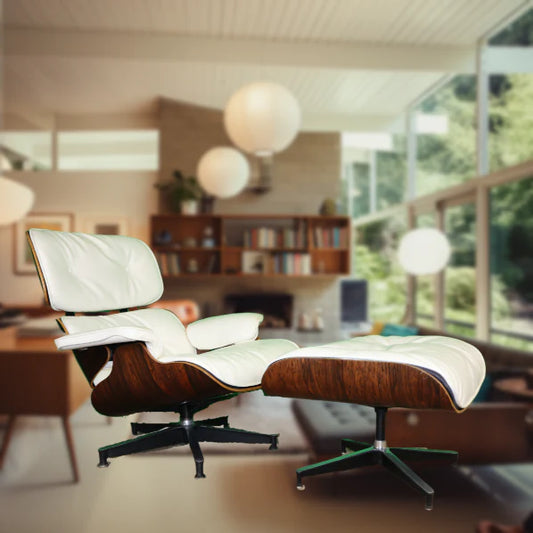 The Timeless Beauty of the Brazilian Rosewood Eames Herman Miller Lounge Chair and Ottoman