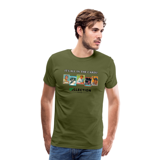 IT'S ALL IN THE CARDS COLLECTION FEVER Men's Premium T-Shirt - olive green